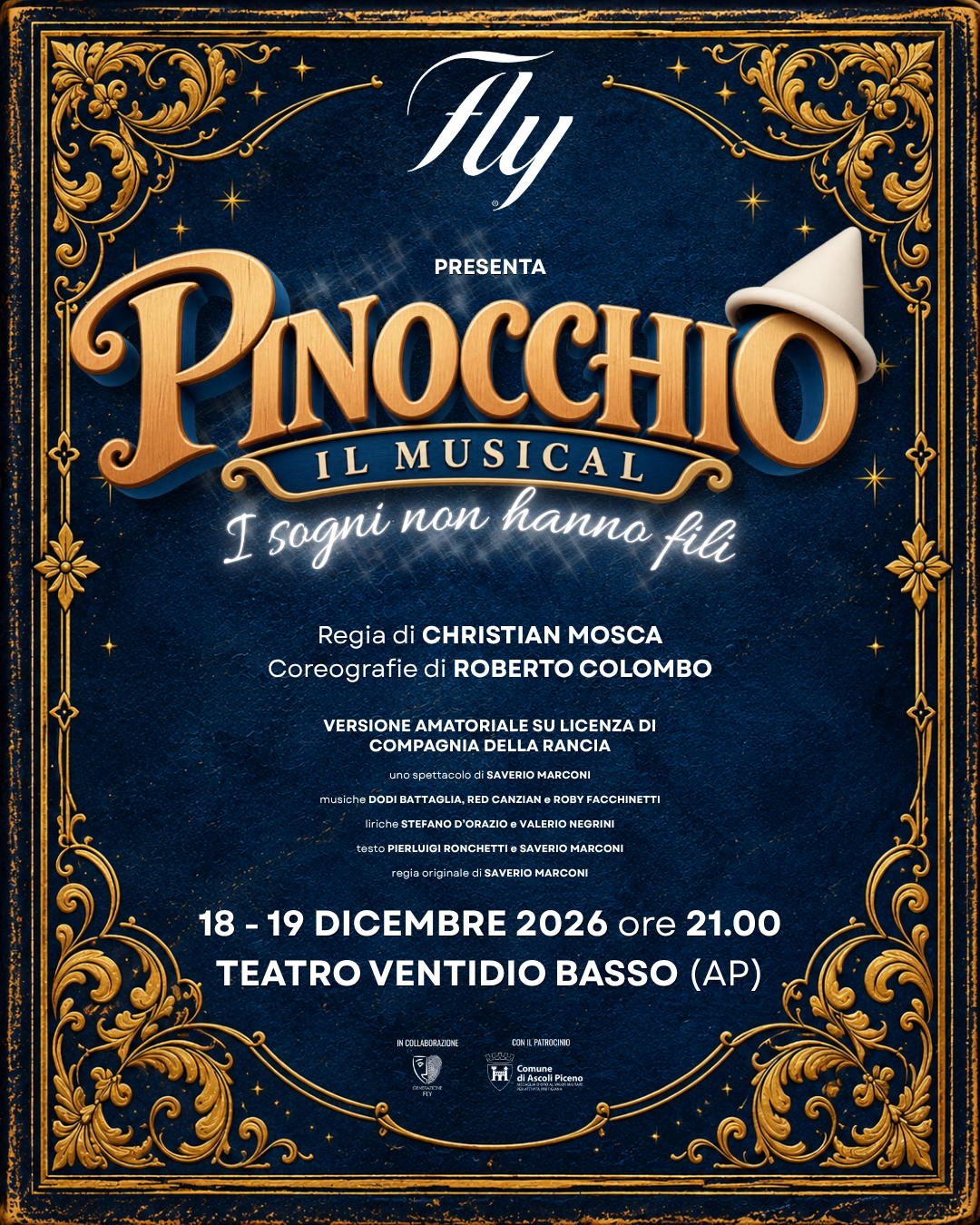 Pinocchio il musical - locandina social